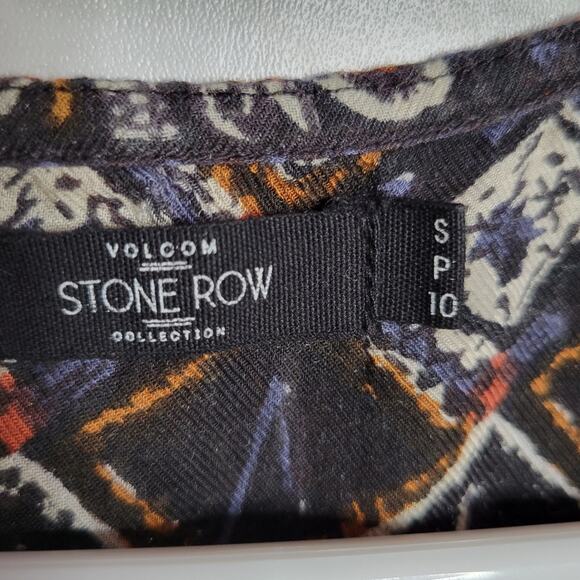 Volcom Stone Row Wrapture Boho Atzec Dress, sz Small - Picture 5 of 5